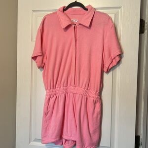 Good American pink terry cloth romper size 3 (large)